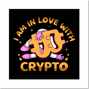 I'm In Love With Crypto Funny Crypto Trader Valentine Gift Posters and Art